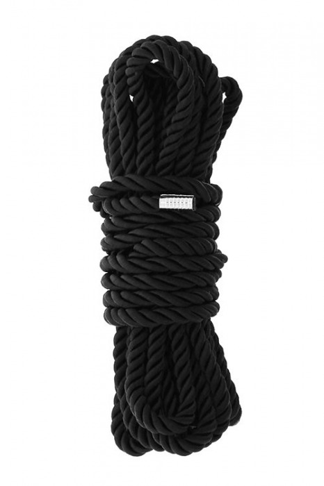 Черная веревка для шибари DELUXE BONDAGE ROPE - 5 м. - Dream Toys - купить с доставкой в Калуге