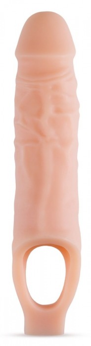 Телесный реалистичный фаллоудлинитель 9 Inch Silicone Cock Sheath Penis Extender - 22,86 см. - Blush Novelties - в Калуге купить с доставкой