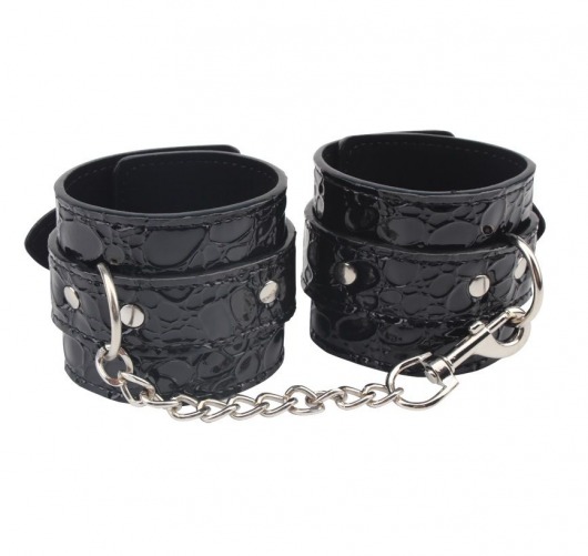 Черные наручники Be good Wrist Cuffs - Chisa - купить с доставкой в Калуге