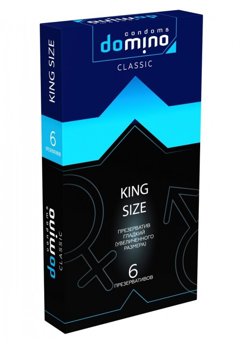 Презервативы увеличенного размера DOMINO Classic King size - 6 шт. - Domino - купить с доставкой в Калуге