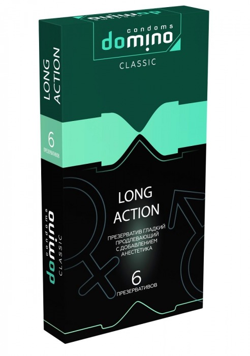 Презервативы с пролонгирующим эффектом DOMINO Classic Long action - 6 шт. - Domino - купить с доставкой в Калуге