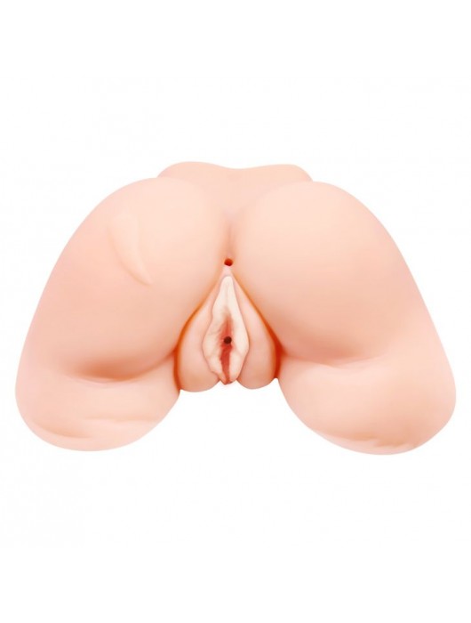 Телесная вибровагина Julie с 2 рабочими отверстиями - Baile - в Калуге купить с доставкой