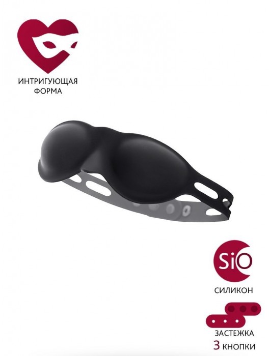 Черная плотная силиконовая маска - ToyFa - купить с доставкой в Калуге