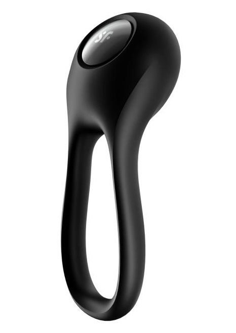 Черное эрекционное виброкольцо Majestic Duo - Satisfyer - в Калуге купить с доставкой