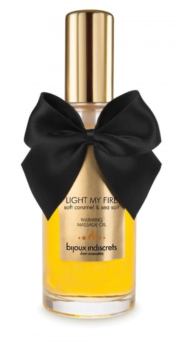 Массажное масло Light My Fire с ароматом карамели - 100 мл. - Bijoux Indiscrets - купить с доставкой в Калуге