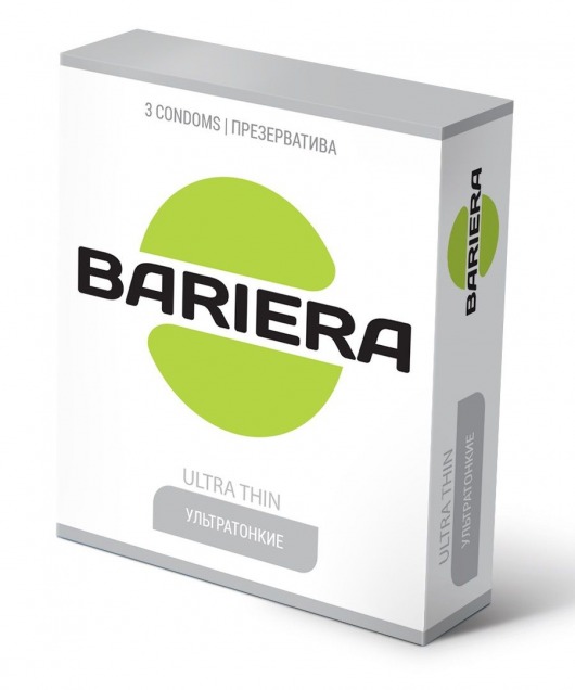 Ультратонкие презервативы Bariera Ultra Thin - 3 шт. - Bariera - купить с доставкой в Калуге