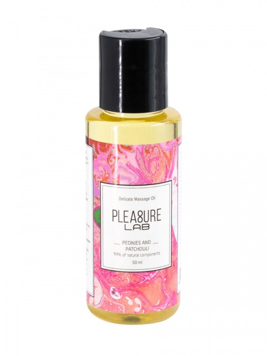 Массажное масло Pleasure Lab Delicate с ароматом пиона и пачули - 50 мл. - Pleasure Lab - купить с доставкой в Калуге