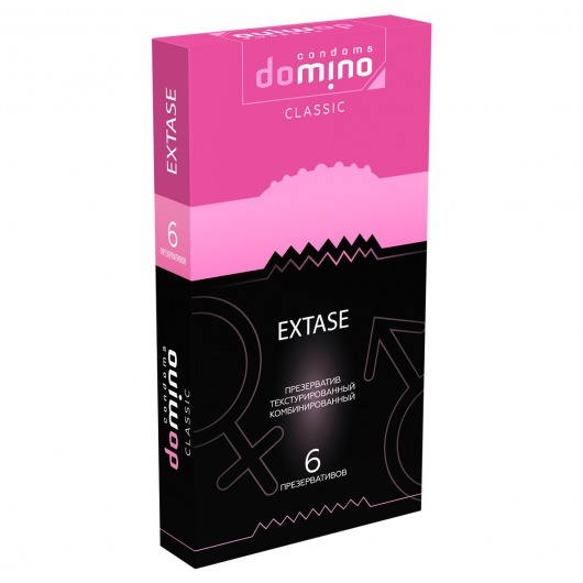 Презервативы с точками и рёбрышками DOMINO Classic Extase - 6 шт. - Domino - купить с доставкой в Калуге