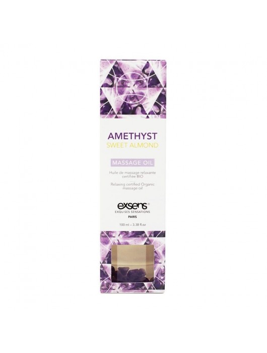 Органическое массажное масло AMETHYST SWEET ALMOND - 100 мл. - Exsens - купить с доставкой в Калуге