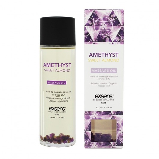 Органическое массажное масло AMETHYST SWEET ALMOND - 100 мл. - Exsens - купить с доставкой в Калуге