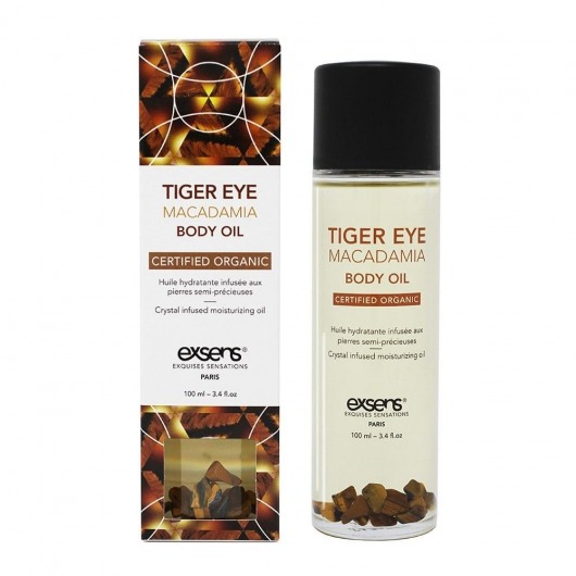 Органическое массажное масло TIGER EYE MACADAMIA - 100 мл. - Exsens - купить с доставкой в Калуге