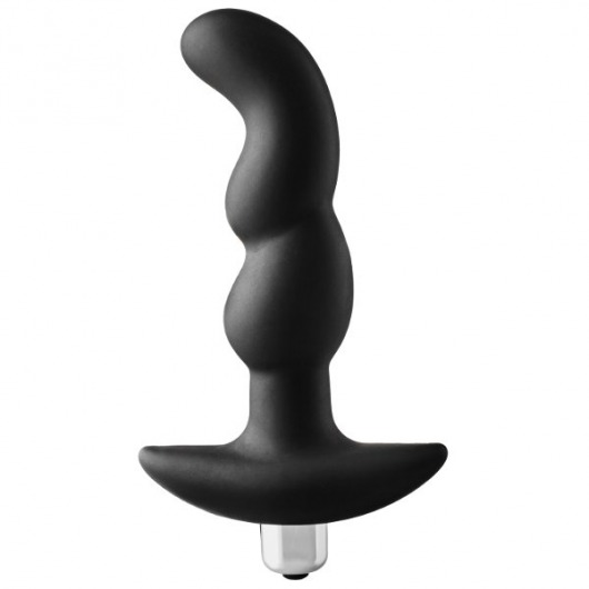 Черная вибропробка для простаты FantASStic Vibrating Prostate Plug - 14,5 см. - Dream Toys - в Калуге купить с доставкой