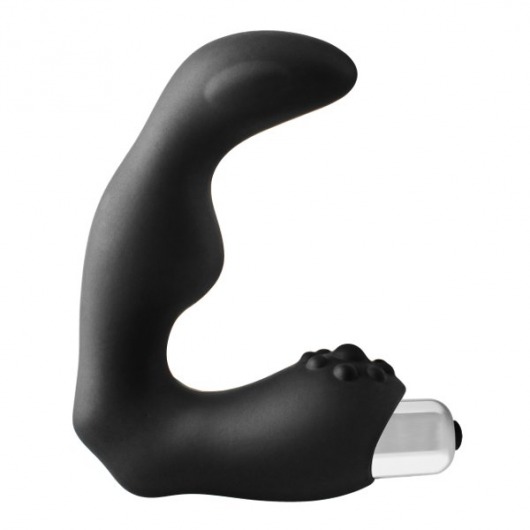 Черный вибромассажер простаты FantASStic Vibrating Prostate Massager - 11,3 см. - Dream Toys - в Калуге купить с доставкой