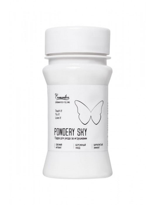 Пудра для ухода за игрушками Powdery Sky с ароматом мяты - 40 гр. - Eromantica - купить с доставкой в Калуге