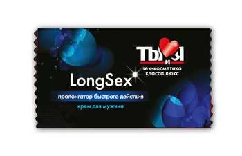 Пролонгирующий крем LongSex в одноразовой упаковке - 1,5 гр. - Биоритм - купить с доставкой в Калуге