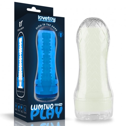 Светящийся в темноте мастурбатор Lumino Play Masturbator Ribbed - Lovetoy - в Калуге купить с доставкой