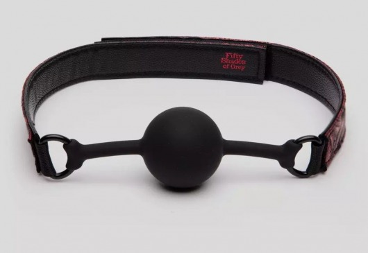 Кляп-шар на двусторонних ремешках Reversible Silicone Ball Gag - Fifty Shades of Grey - купить с доставкой в Калуге