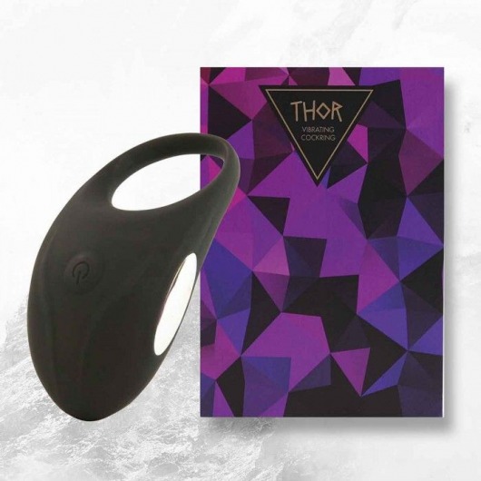 Черное эрекционное виброкольцо Thor Cockring - FeelzToys - в Калуге купить с доставкой