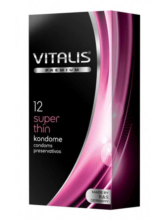 Ультратонкие презервативы VITALIS PREMIUM super thin - 12 шт. - Vitalis - купить с доставкой в Калуге