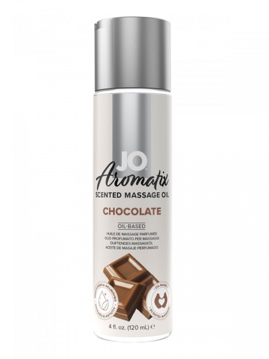 Массажное масло JO Aromatix Massage Oil Chocolate с ароматом шоколада - 120 мл. - System JO - купить с доставкой в Калуге