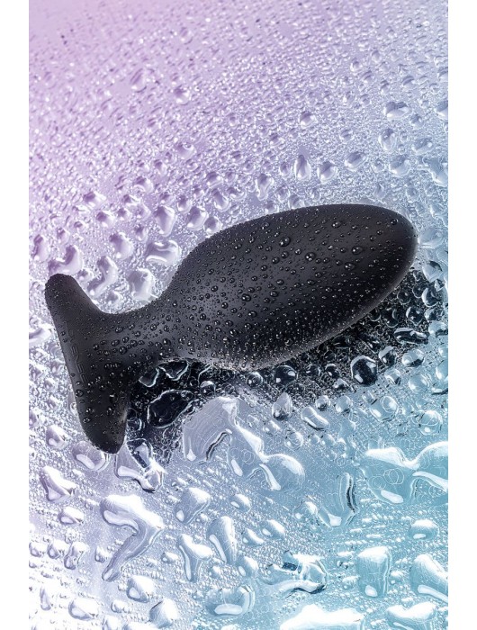 Черная анальная вибропробка HUSH 2 Size L - 12,1 см. - Lovense