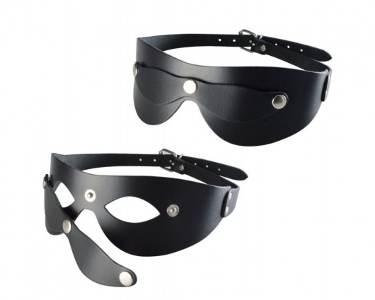 Черная кожаная маска  Новичок - Sitabella - купить с доставкой в Калуге