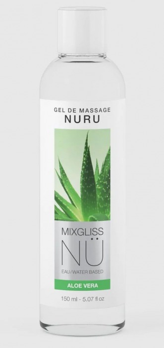 Массажный гель на водной основе Mixgliss NU Aloe Vera - 150 мл. - Strap-on-me - купить с доставкой в Калуге