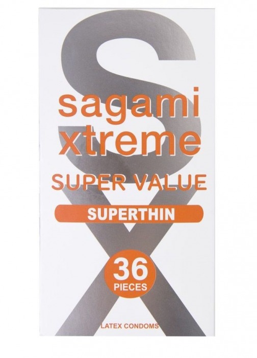 Ультратонкие презервативы Sagami Xtreme Superthin - 36 шт. - Sagami - купить с доставкой в Калуге