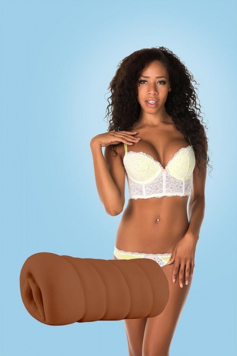 Коричневый мастурбатор-вагина BRIANNA - Dream Toys - в Калуге купить с доставкой