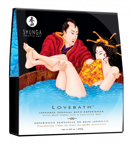 Соль для ванны Lovebath Ocean temptation, превращающая воду в гель - 650 гр. - Shunga - купить с доставкой в Калуге