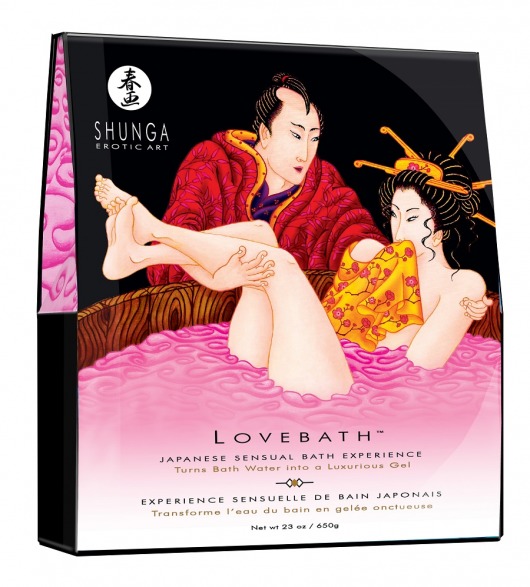 Соль для ванны Lovebath Dragon Fruit, превращающая воду в гель - 650 гр. - Shunga - купить с доставкой в Калуге