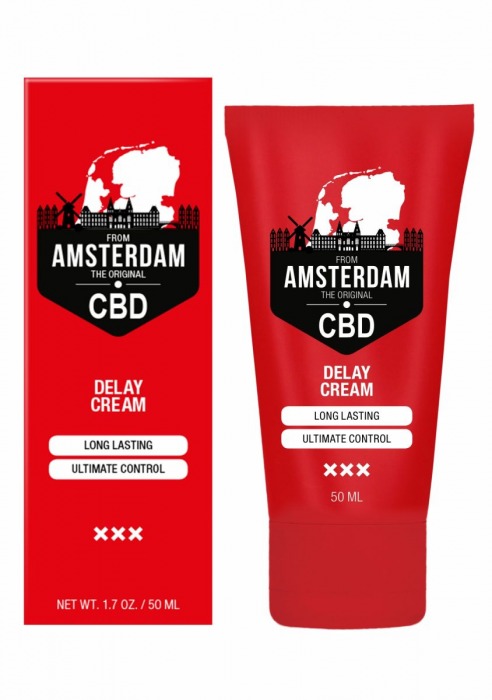 Крем-пролонгатор CBD from Amsterdam Delay Cream - 50 мл. - Shots Media BV - купить с доставкой в Калуге