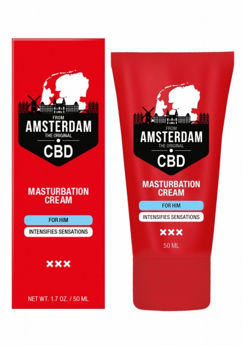 Крем для мастурбации для мужчин CBD from Amsterdam Masturbation Cream For Him - 50 мл. - Shots Media BV - купить с доставкой в Калуге