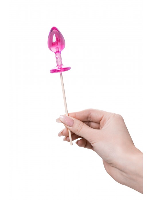 Розовый леденец  в форме анальной втулки со вкусом айриш крим - 29 гр. - Sosuчki - купить с доставкой в Калуге