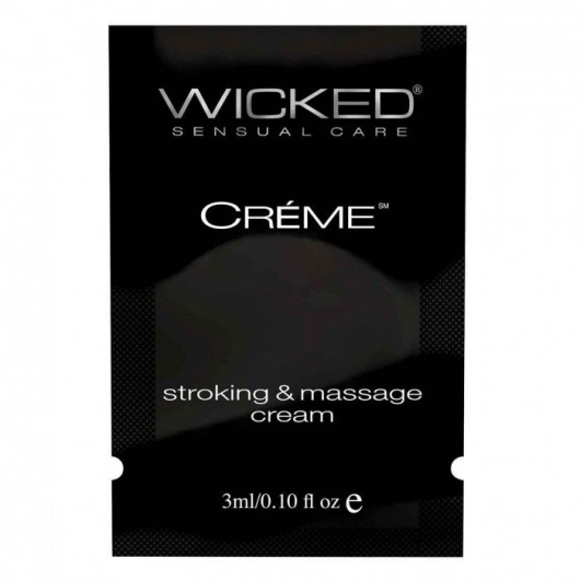 Крем для массажа и мастурбации Wicked Stroking and Massage Creme - 3 мл. - Wicked - купить с доставкой в Калуге