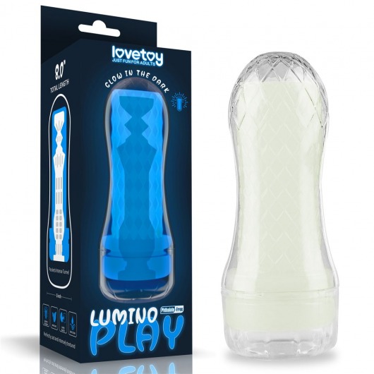 Светящийся в темноте мастурбатор Lumino Play Masturbator Pocketed - Lovetoy - в Калуге купить с доставкой