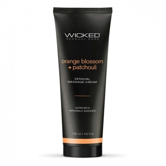 Массажный легкий крем WICKED Orange Blossom plus Patchouli - 120 мл. - Wicked - купить с доставкой в Калуге