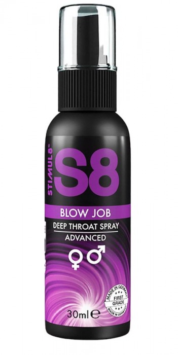 Лубрикант для орального секса S8 Deep Throat Spray - 30 мл. - Stimul8 - купить с доставкой в Калуге