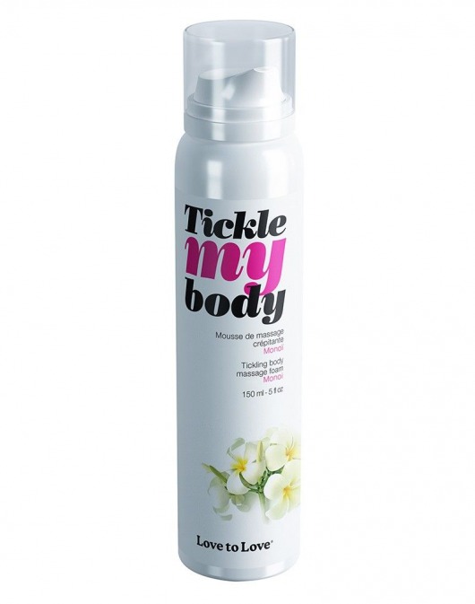 Массажная хрустящая пенка Tickle My Body Monoi с ароматом моной - 150 мл. - Love to Love - купить с доставкой в Калуге