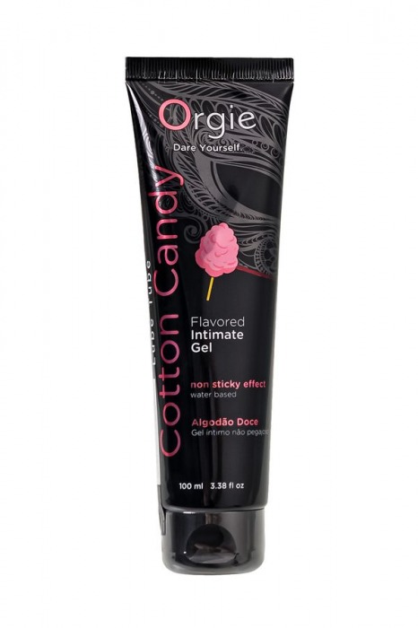 Интимный гель на водной осное Lube Tube Cotton Candy со вкусом сахарной ваты - 100 мл. - ORGIE - купить с доставкой в Калуге