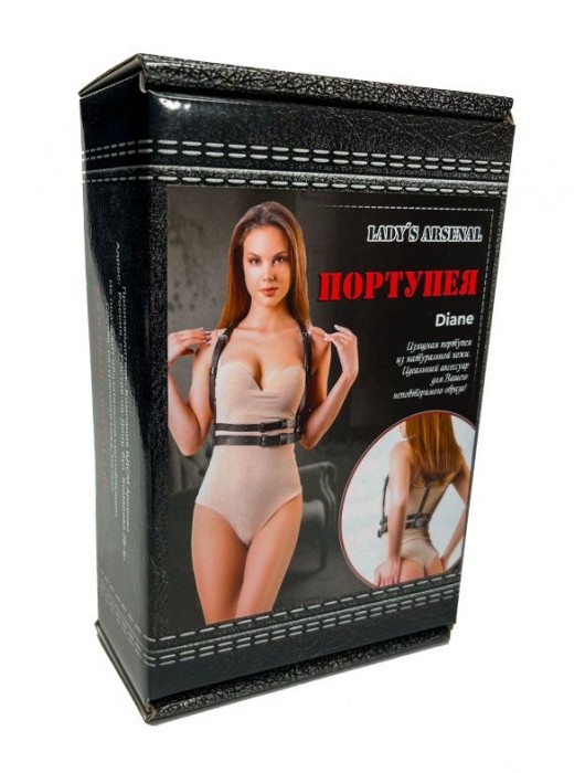 Изящная портупея из натуральной кожи Diane - БДСМ Арсенал - купить с доставкой в Калуге