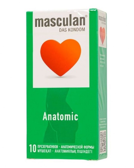 Презервативы анатомической формы Masculan Anatomic - 10 шт. - Masculan - купить с доставкой в Калуге