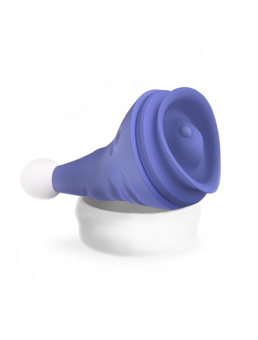 Сиреневый вибростимулятор в форме колпака Magical Santa Hat - Erokay