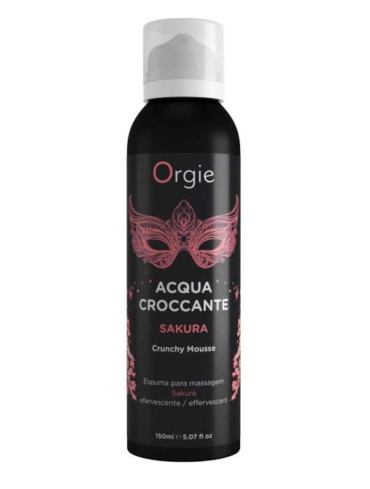 Хрустящая пенка для массажа Orgie Acqua Croccante Sakura с ароматом сакуры - 150 мл. - ORGIE - купить с доставкой в Калуге