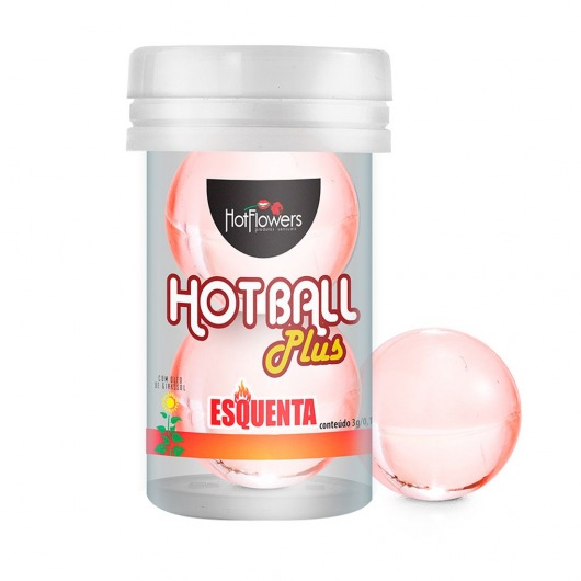 Лубрикант на масляной основе Hot Ball Plus с разогревающим эффектом (2 шарика по 3 гр.) - HotFlowers - купить с доставкой в Калуге