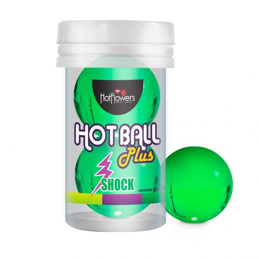 Лубрикант на силиконовой основе Hot Ball Plus с покалывающим эффектом (2 шарика по 3 гр.) - HotFlowers - купить с доставкой в Калуге