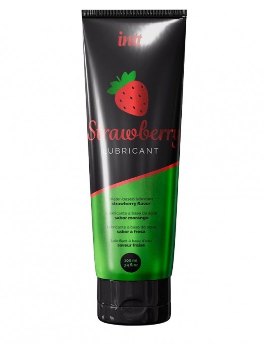 Смазка на водной основе с ароматом клубники Strawberry Lubricant - 100 мл. - INTT - купить с доставкой в Калуге