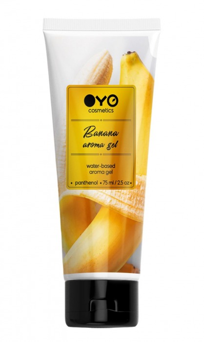 Лубрикант на водной основе OYO Aroma Gel Banana с ароматом банана - 75 мл. - OYO - купить с доставкой в Калуге