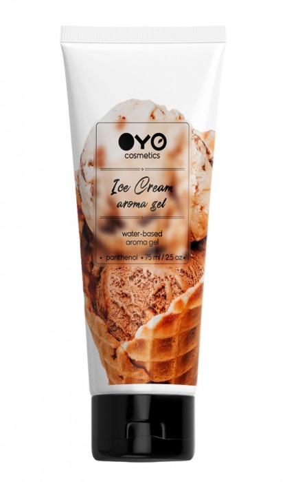 Лубрикант на водной основе OYO Aroma Gel Ice Cream с ароматом пломбира - 75 мл. - OYO - купить с доставкой в Калуге