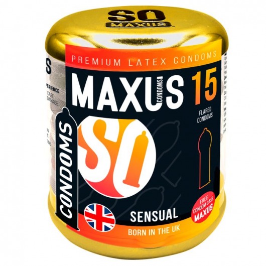 Презервативы анатомической формы Maxus Sensual - 15 шт. - Maxus - купить с доставкой в Калуге